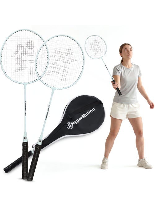 Set da badminton HyperMotion – 2 racchette con custodia, colore salvia - Kiabi Set da badminton HyperMotion – 2 racchette con custodia, colore salvia - Kiabi