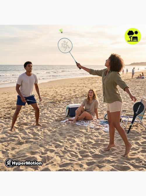 Set da badminton HyperMotion – 2 racchette con custodia, colore salvia - Kiabi Set da badminton HyperMotion – 2 racchette con custodia, colore salvia - Kiabi