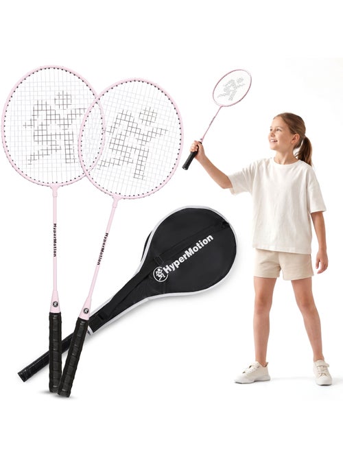Set da badminton HyperMotion – 2 racchette con custodia, rosa - Kiabi Set da badminton HyperMotion – 2 racchette con custodia, rosa - Kiabi