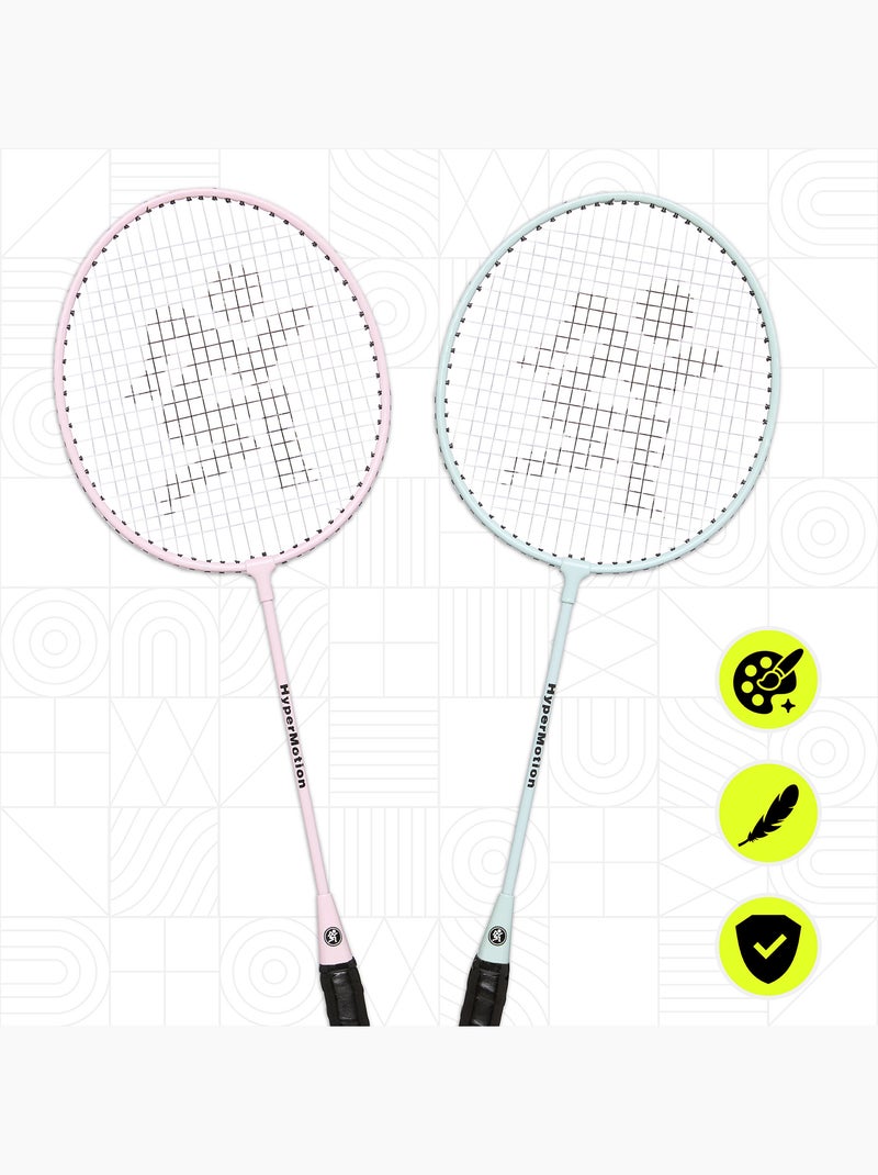 Set da badminton HyperMotion – 2 racchette con custodia, rosa Rosa - Kiabi