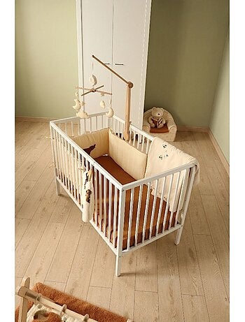 Set da cameretta per neonati a 3 pezzi Angèle, lettino per neonati 120x60 con sponde, - SAUTHON