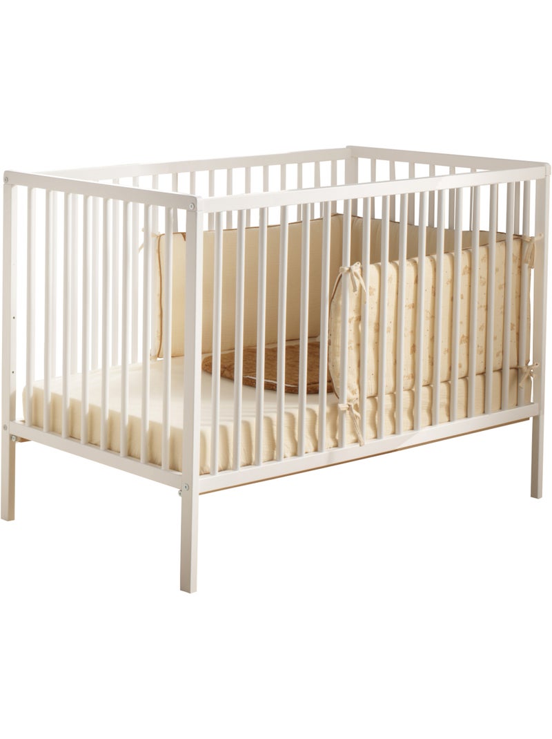 Set da cameretta per neonati a 3 pezzi Angèle, lettino per neonati 120x60 con sponde, - SAUTHON Bianco - Kiabi
