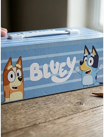 Set da colorare con valigetta portaoggetti bluey