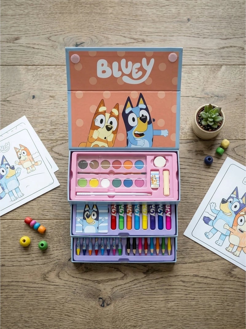 Set da colorare con valigetta portaoggetti bluey N/D - Kiabi