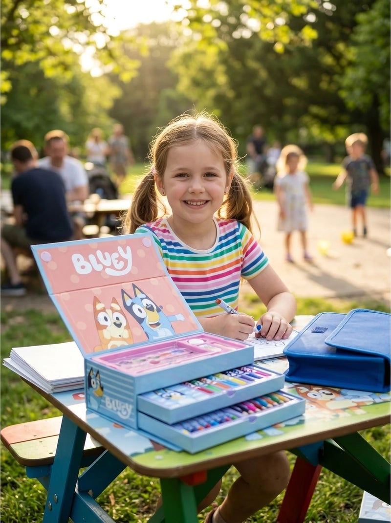Set da colorare con valigetta portaoggetti bluey N/D - Kiabi