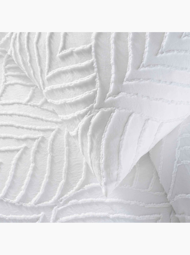 Set da letto a 3 pezzi trapuntato Bianco - Kiabi