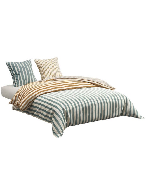 Set da letto fenir 220x240 cm blu - Kiabi Set da letto fenir 220x240 cm blu - Kiabi