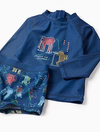 Set da nuoto con protezione UV 40+ e motivo
