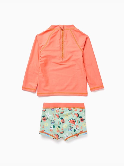 Set da nuoto con protezione UV 40+ e motivo - Kiabi