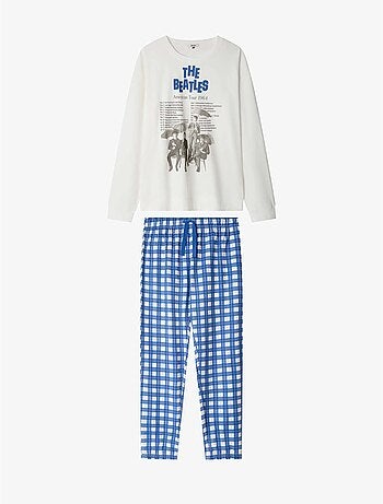 Set da pigiama da uomo the beatles con pantaloni a righe