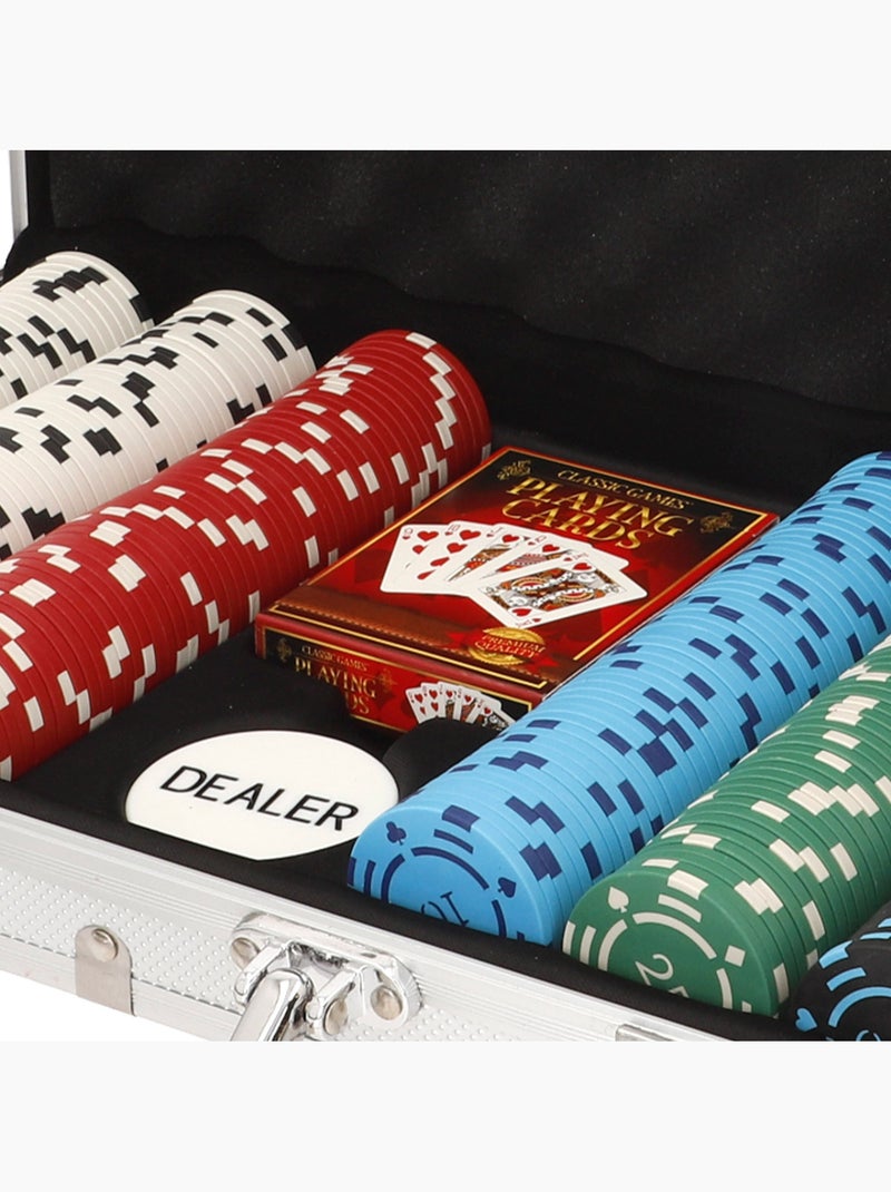 Set da poker con 300 fiches in una scatola di alluminio +18 anni colorbaby N/D - Kiabi
