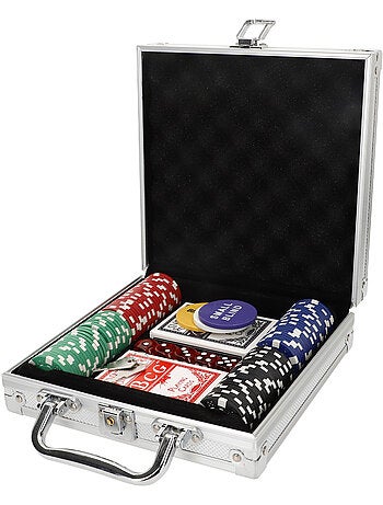 Set da poker texas hold'em da 110 pezzi con custodia cb games