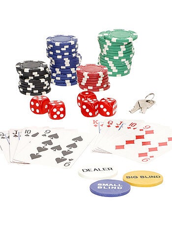 Set da poker texas hold'em da 110 pezzi con custodia cb games