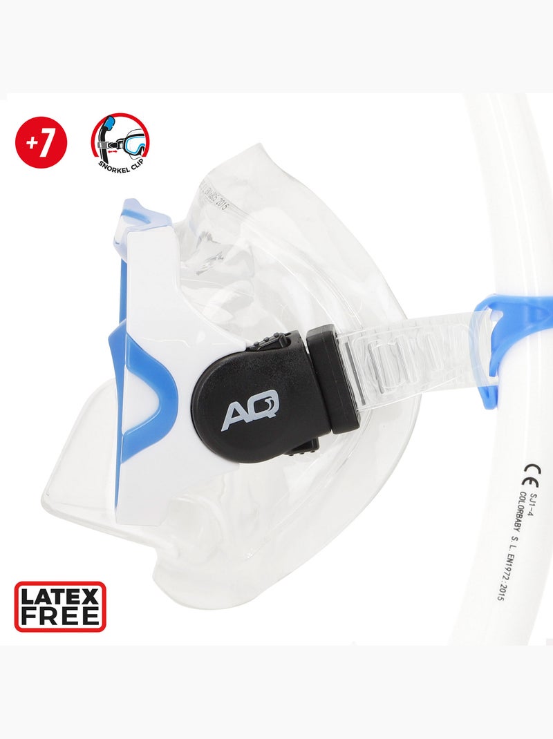 Set da snorkeling aqua sport junior: maschera, boccaglio e pinne dai 7 anni in su N/D - Kiabi