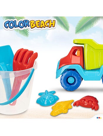 Set da spiaggia camion da spiaggia con accessori colore spiaggia