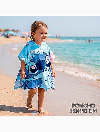 Set da spiaggia stitch con secchiello, zaino e poncho inclusi.