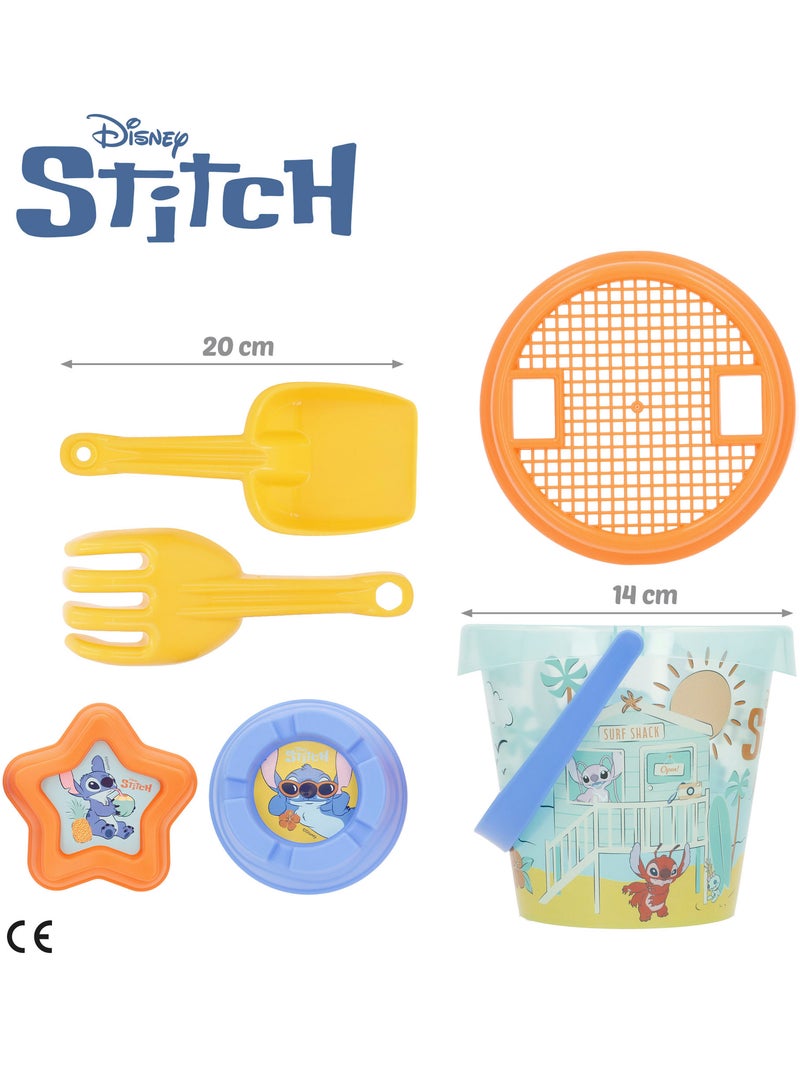 Set da spiaggia stitch con secchiello, zaino e poncho inclusi. N/D - Kiabi