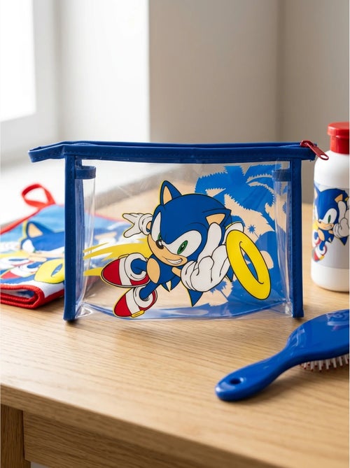 Set da toilette sonic sega beauty case trasparente e spazzola - Kiabi