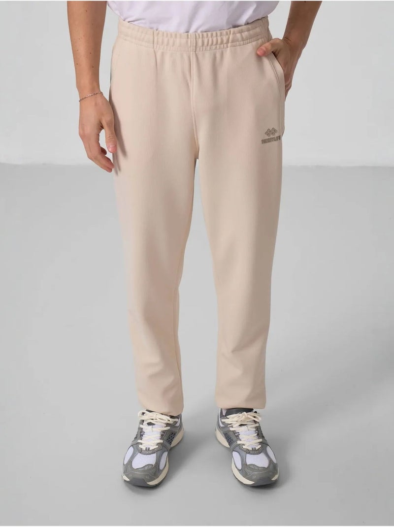 Set da uomo con felpa a maniche lunghe con zip e pantaloni tommy Beige argilla - Kiabi