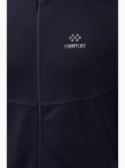 Set da uomo con felpa a maniche lunghe con zip e pantaloni tommy - Kiabi