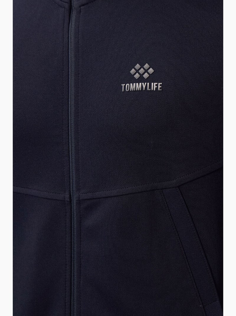 Set da uomo con felpa a maniche lunghe con zip e pantaloni tommy Blu marino - Kiabi