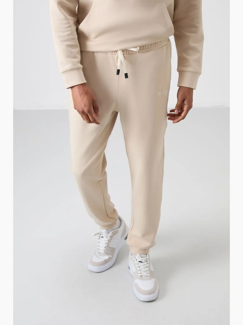 Set da uomo con felpa con cappuccio e pantaloni tommy Beige argilla - Kiabi