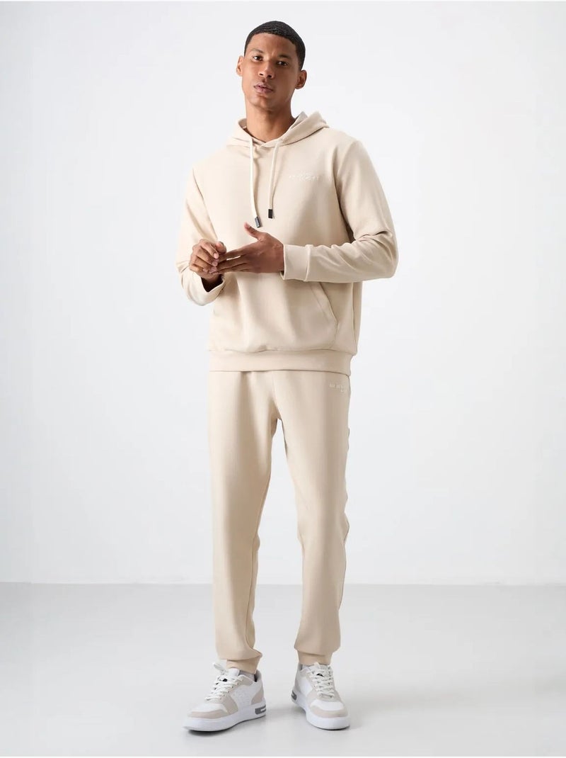 Set da uomo con felpa con cappuccio e pantaloni tommy Beige argilla - Kiabi