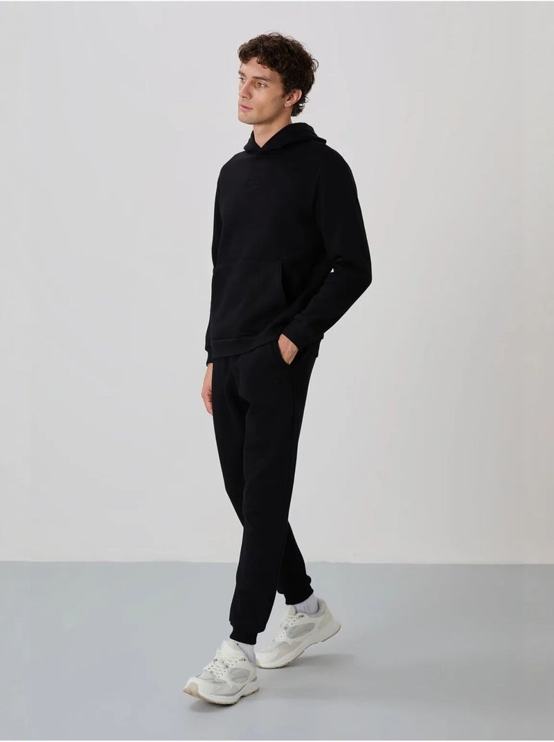 Set da uomo con felpa con cappuccio e pantaloni tommy Nero - Kiabi