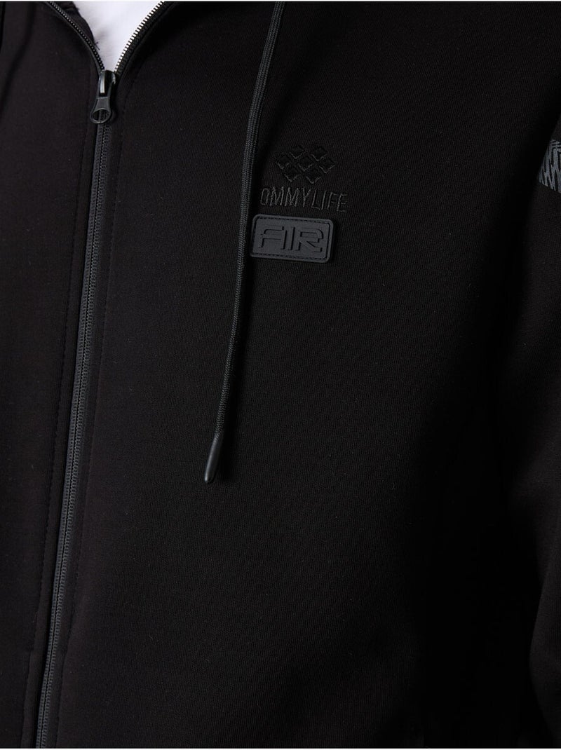 Set da uomo con felpa con cappuccio e pantaloni tommy Nero - Kiabi