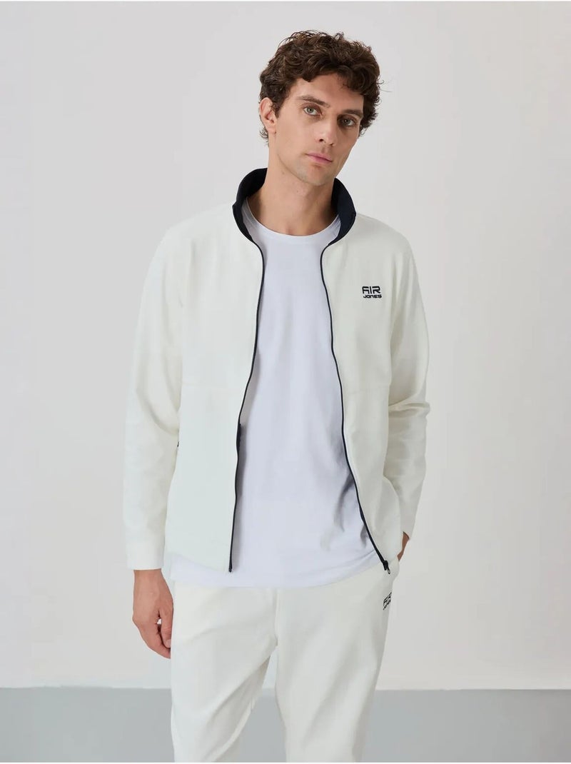 Set da uomo con felpa con collo con zip e pantaloni tommy Bianco sporco - Kiabi
