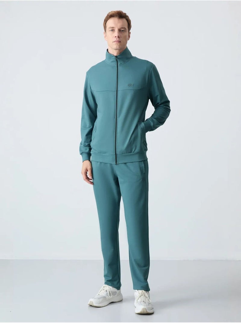 Set da uomo con felpa con collo con zip e pantaloni tommy Blu pavone - Kiabi