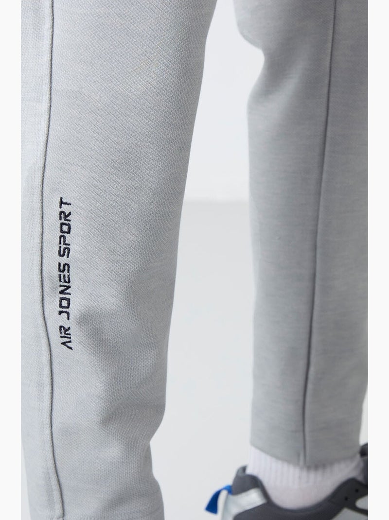Set da uomo con felpa con collo con zip e pantaloni tommy Grigio chiaro - Kiabi