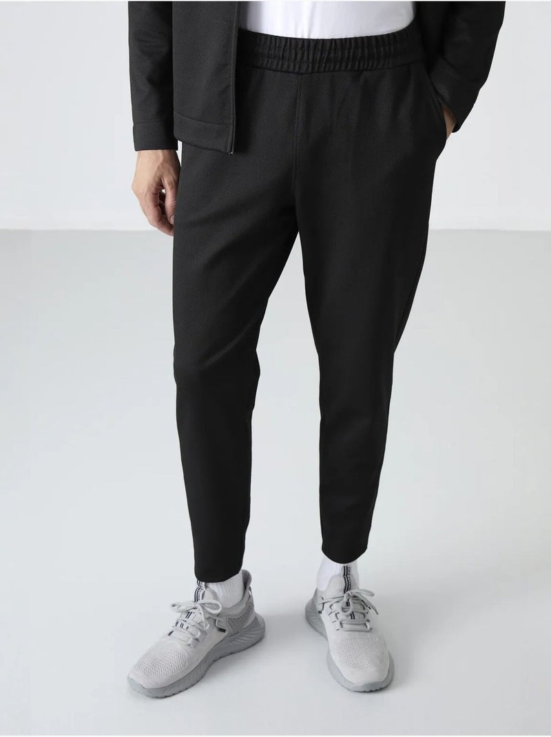 Set da uomo con felpa con collo con zip e pantaloni tommy Nero - Kiabi