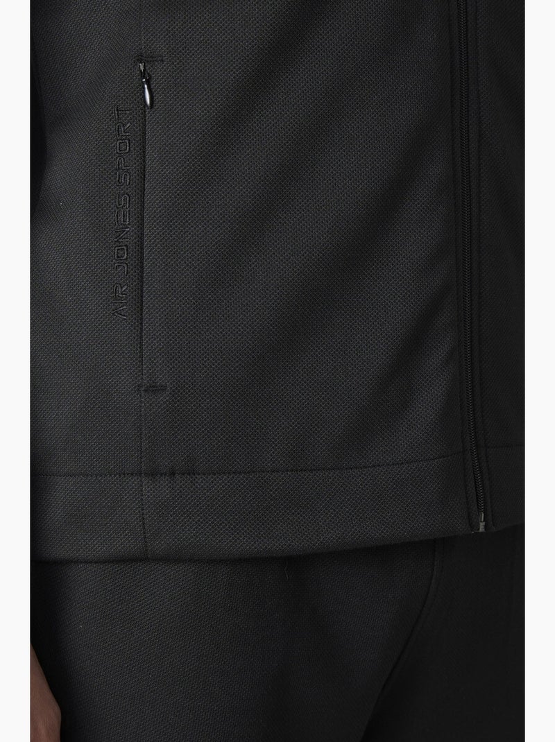 Set da uomo con felpa con collo con zip e pantaloni tommy Nero - Kiabi