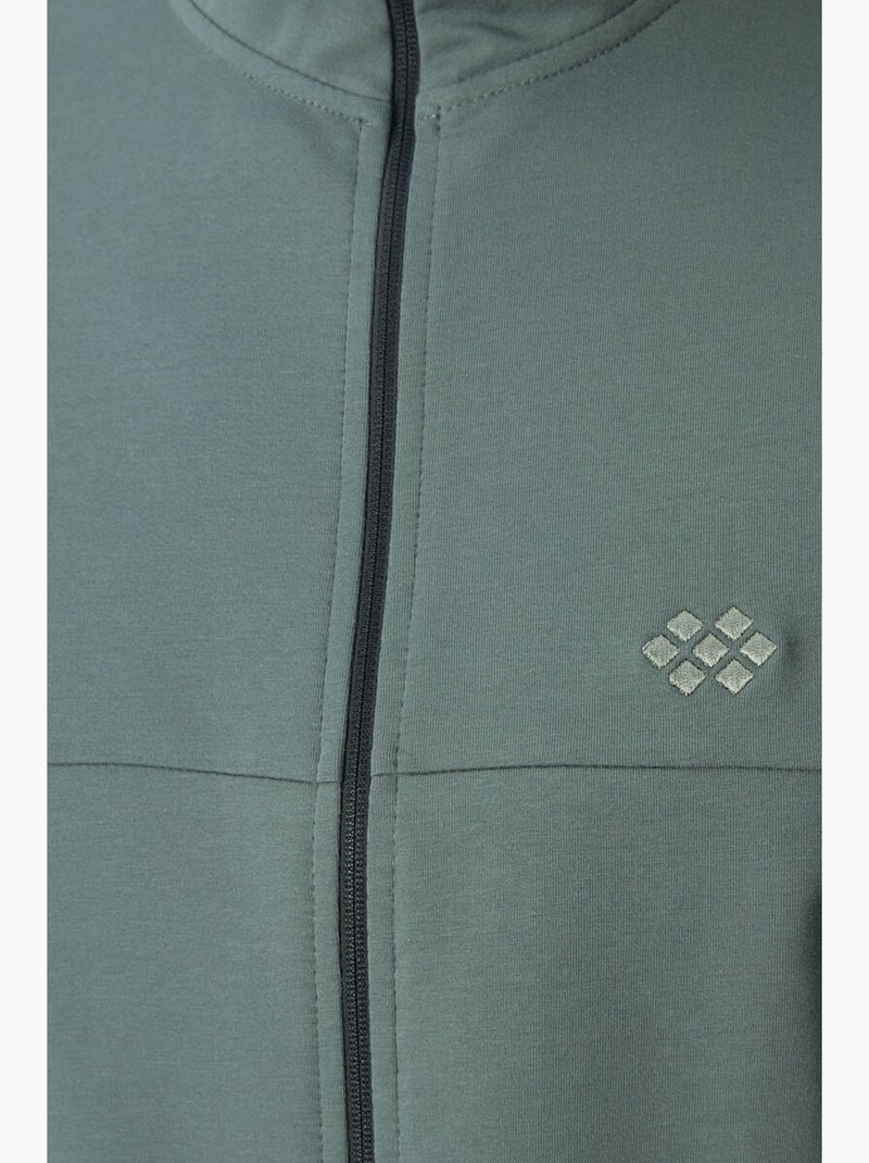 Set da uomo con felpa con collo con zip e pantaloni tommy Verde - Kiabi