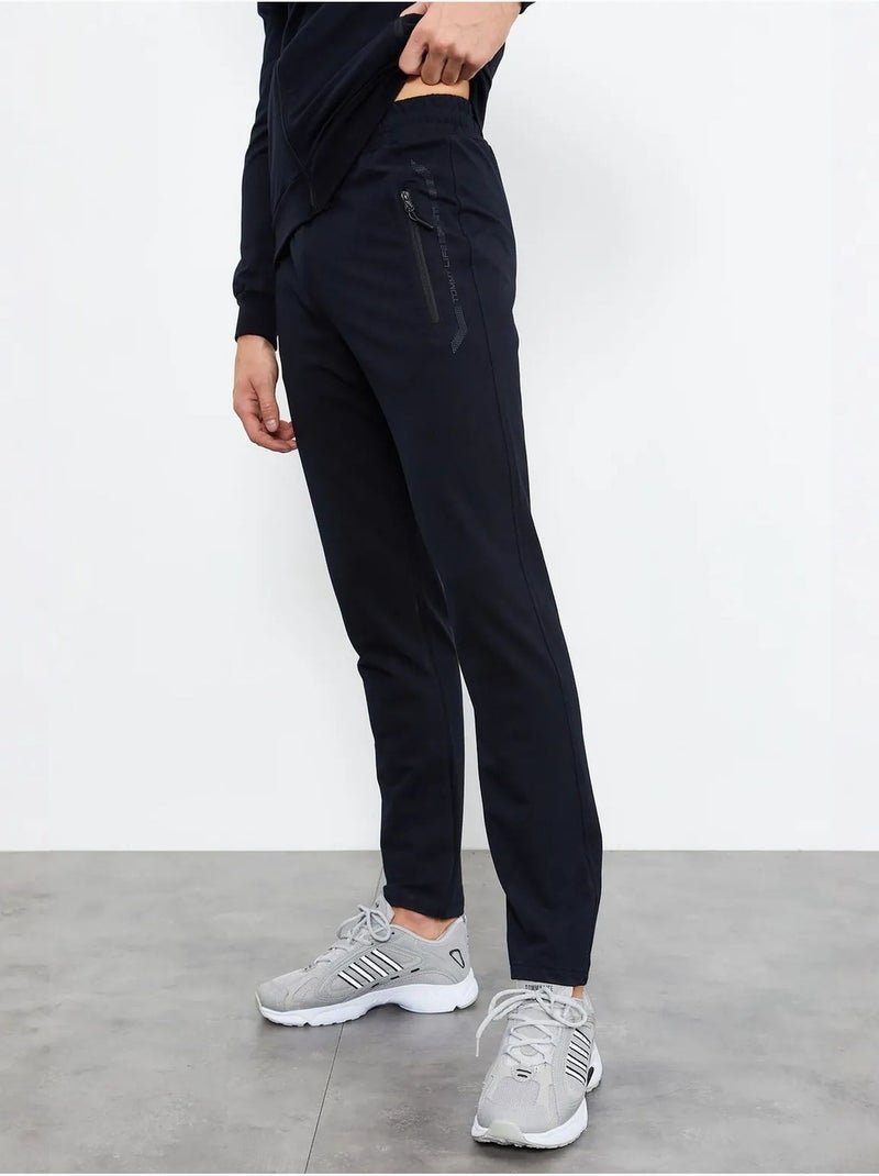 Set da uomo con felpa con zip frontale e pantaloni tommy Blu marino - Kiabi