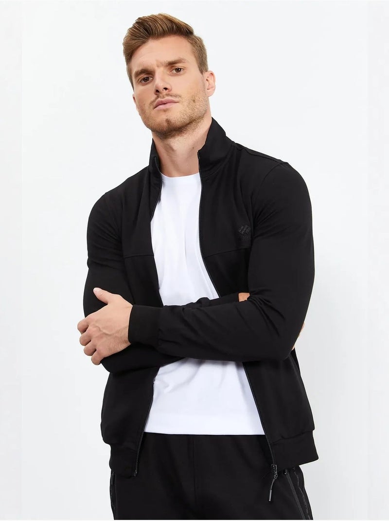Set da uomo con felpa con zip frontale e pantaloni tommy Nero - Kiabi