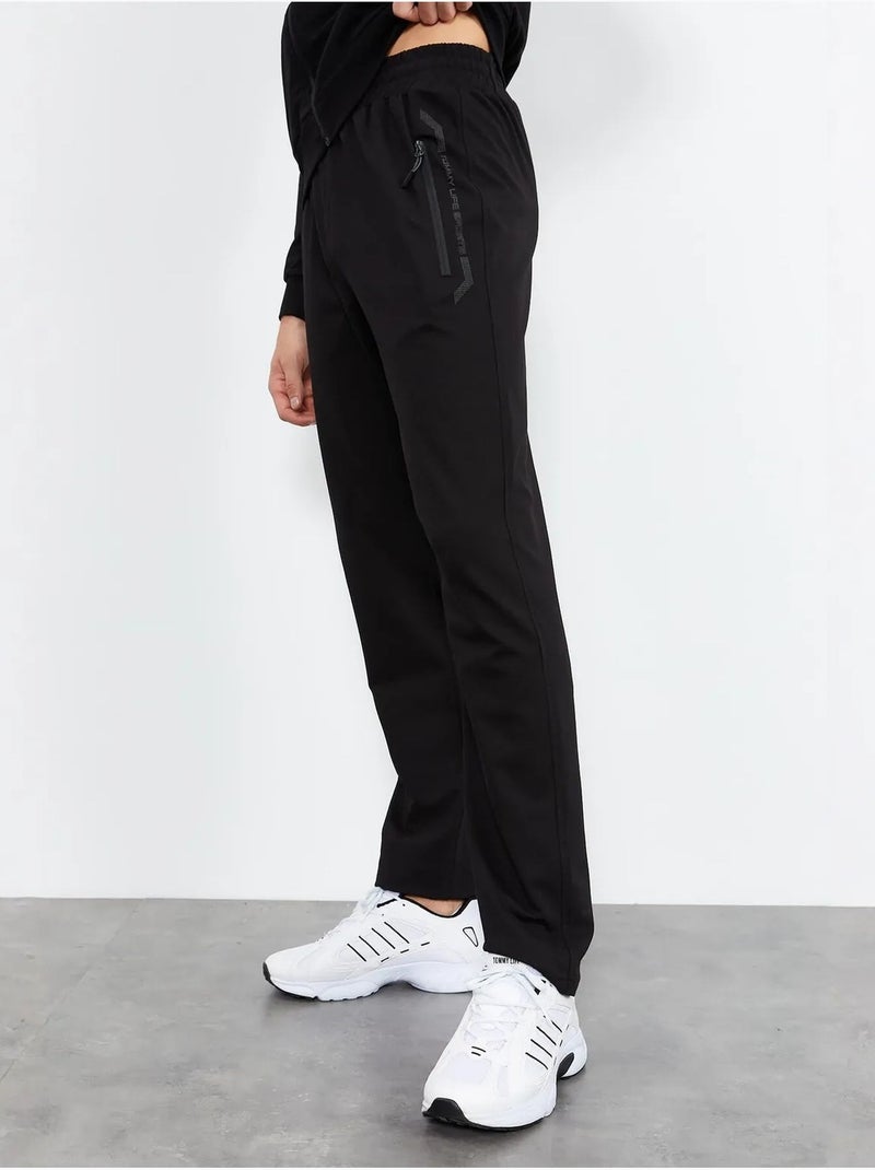 Set da uomo con felpa con zip frontale e pantaloni tommy Nero - Kiabi