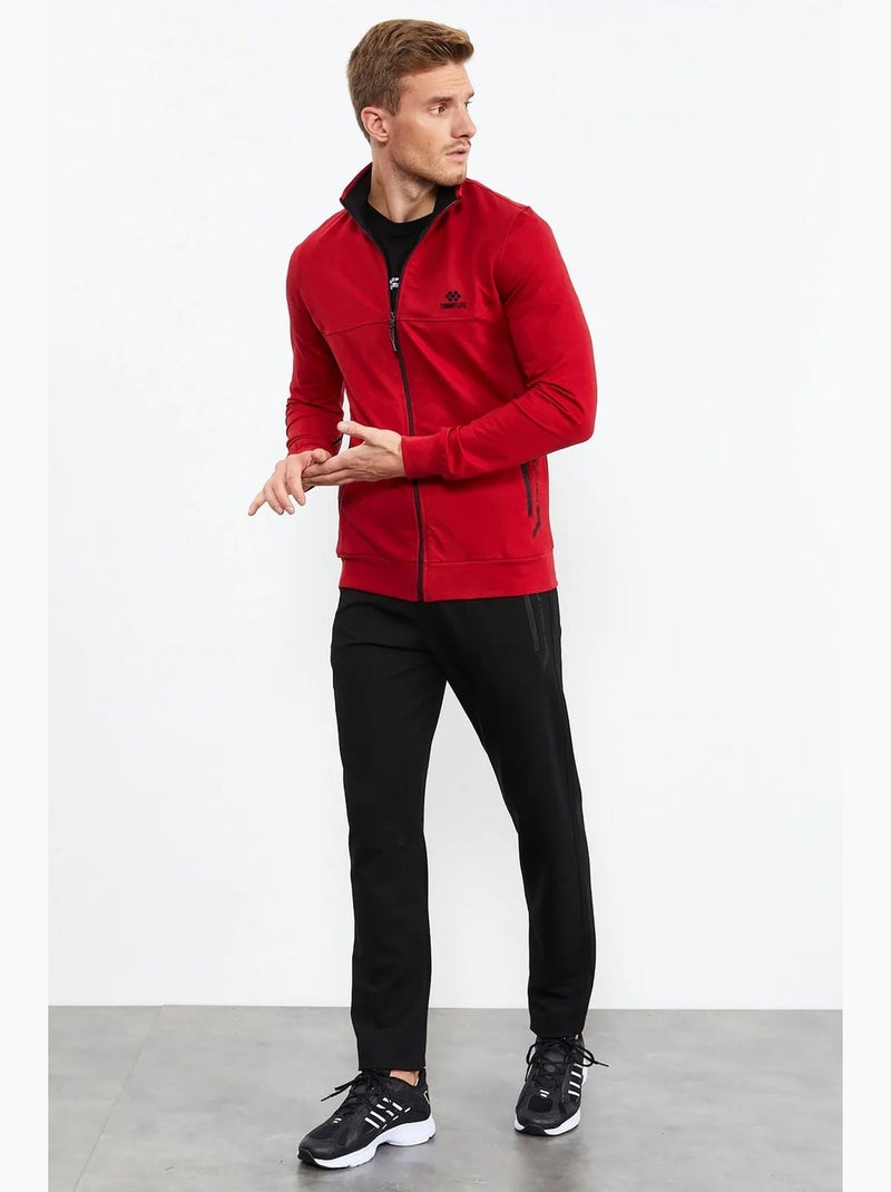 Set da uomo con felpa con zip frontale e pantaloni tommy Rosso - Kiabi