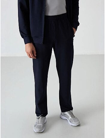 Set da uomo con felpa e pantaloni in pile lavorato a maglia tommy