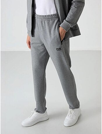 Set da uomo con felpa e pantaloni in pile lavorato a maglia tommy