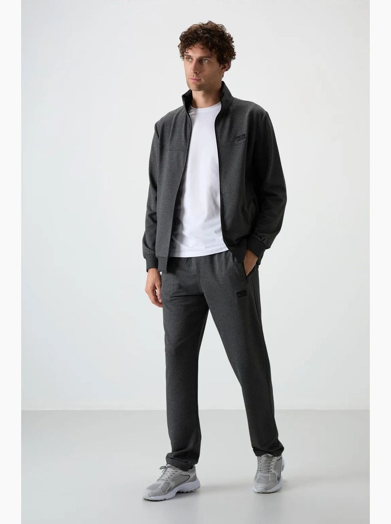 Set da uomo con felpa e pantaloni in pile lavorato a maglia tommy Grigio nero - Kiabi