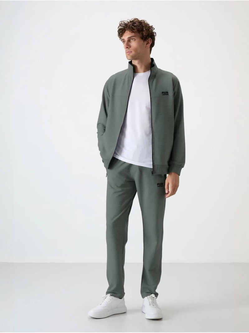 Set da uomo con felpa e pantaloni in pile lavorato a maglia tommy Verde - Kiabi