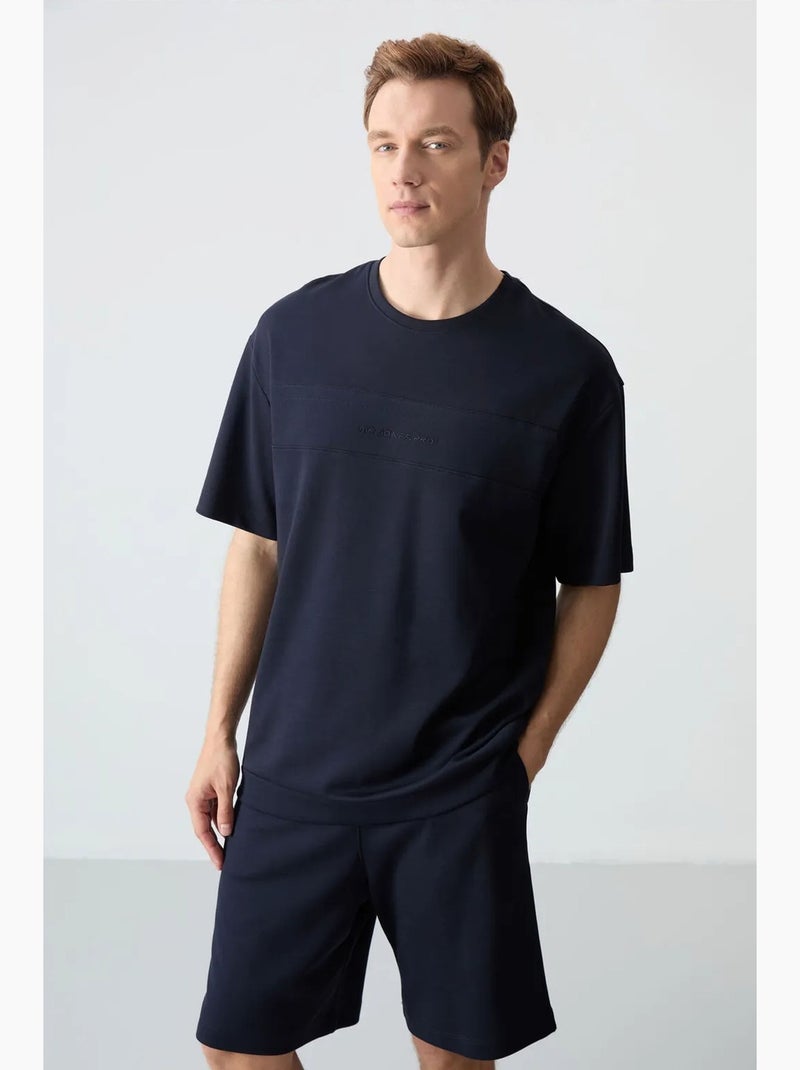 Set da uomo con t-shirt oversize e shorts in misto cotone tommy Blu marino - Kiabi