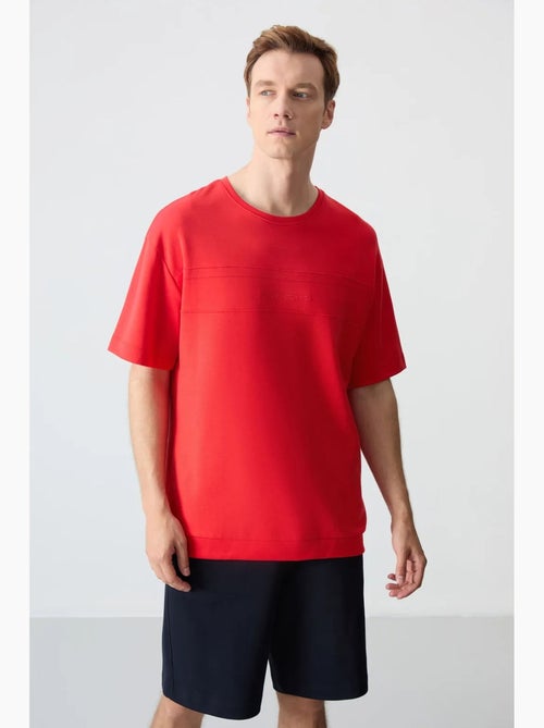 Set da uomo con t-shirt oversize e shorts in misto cotone tommy - Kiabi