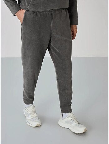 Set da uomo di felpa e pantaloni in pile di poliestere tommy