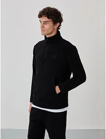 Set da uomo di felpa e pantaloni in pile di poliestere tommy