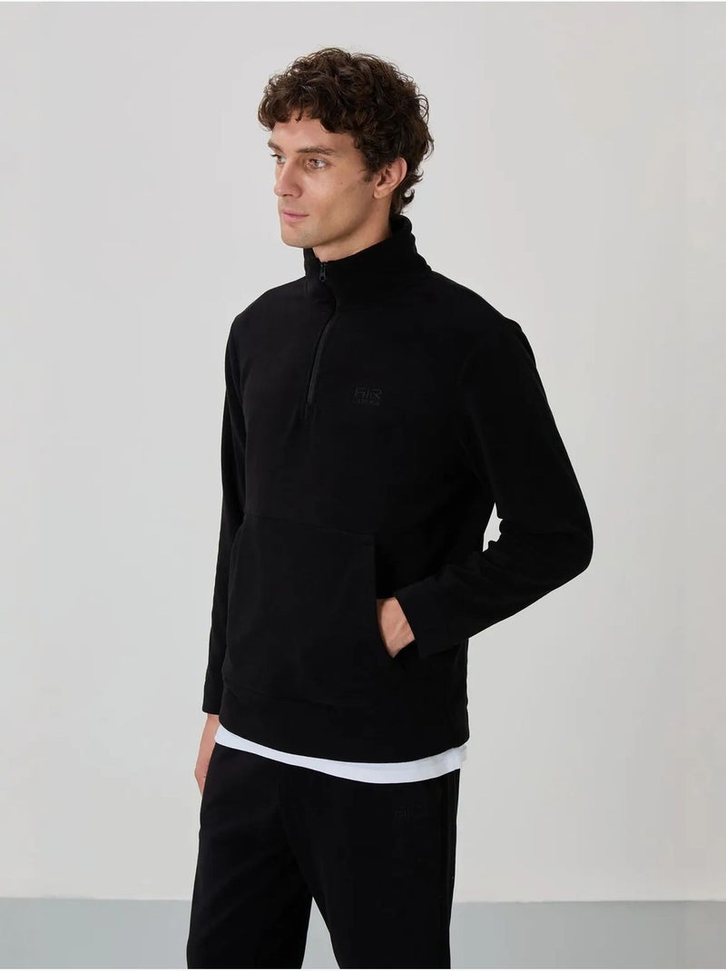 Set da uomo di felpa e pantaloni in pile di poliestere tommy Nero - Kiabi