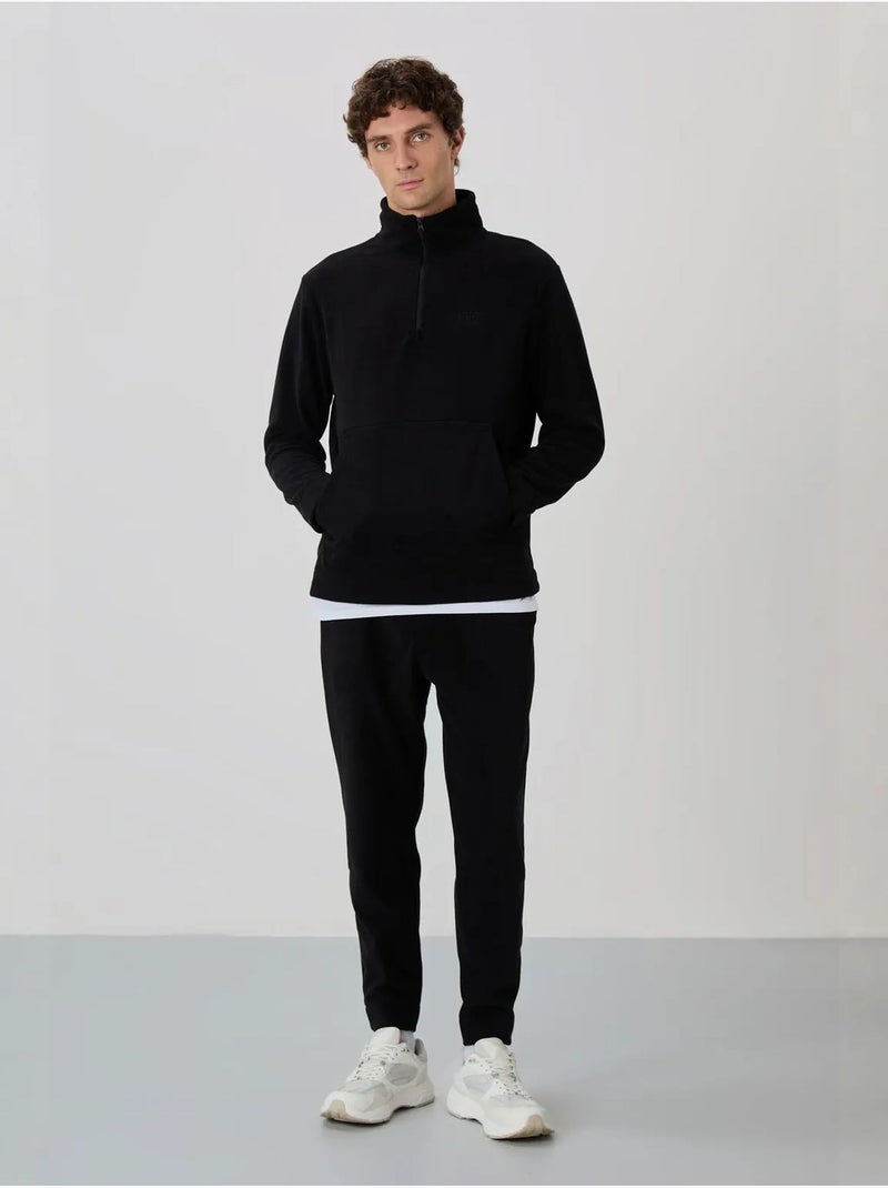 Set da uomo di felpa e pantaloni in pile di poliestere tommy Nero - Kiabi