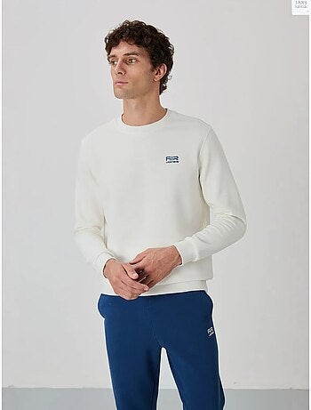 Set da uomo di felpa in pile di cotone e poliestere con sweatshirt e pantaloni tommy
